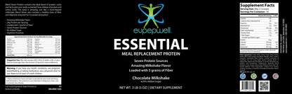 Essential Meal Replacement Protein Chocolate Milkshake  w/0% Added Sugar