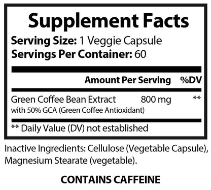 Green Coffee Bean w/GCA - 800mg