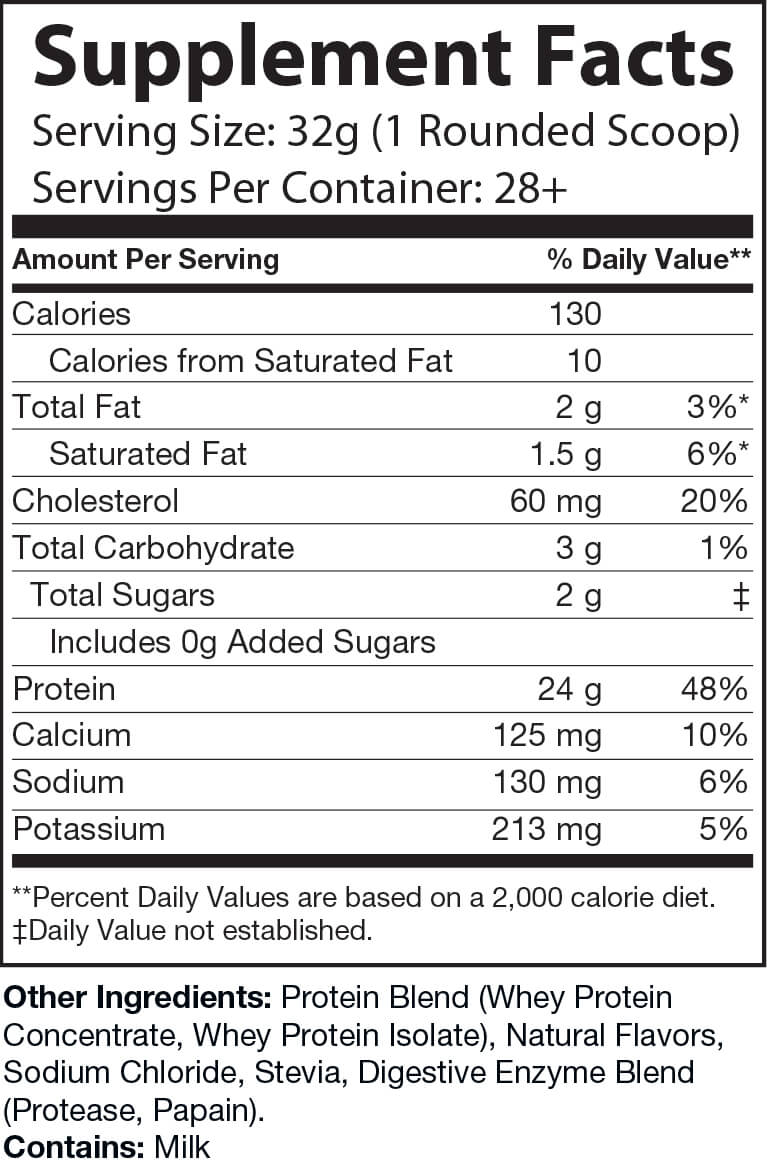 Salted Caramel All Natural Whey Protein Blend