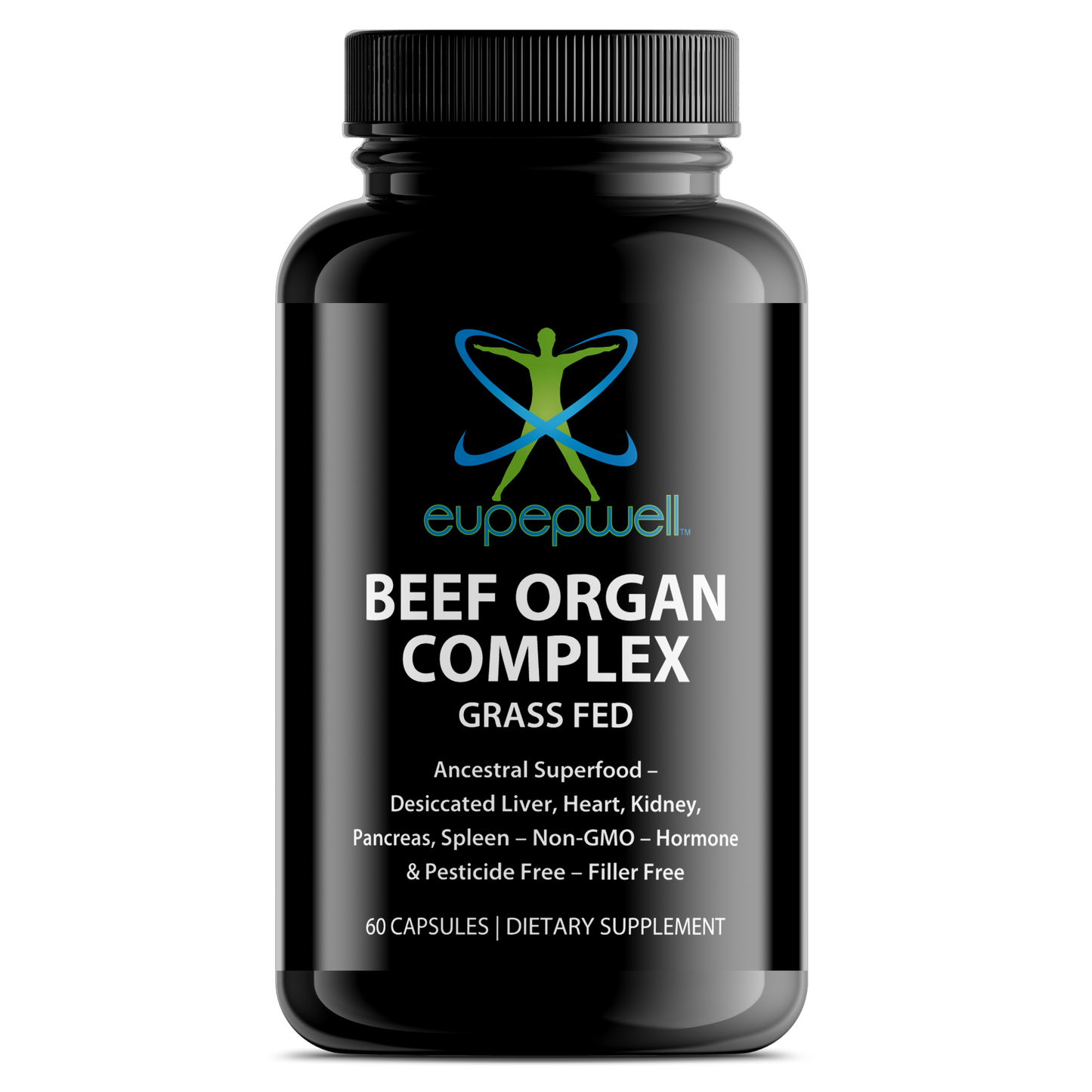 Grass Fed Beef Organ Complex – Ancestral Superfood – Desiccated Liver, Heart, Kidney, Pancreas, Spleen