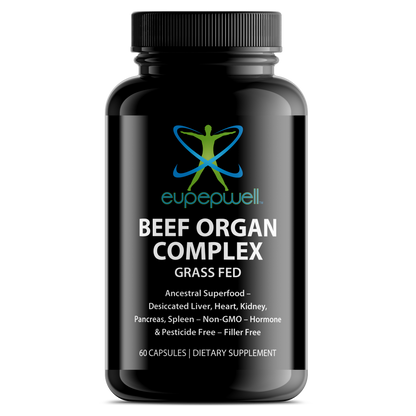 Grass Fed Beef Organ Complex – Ancestral Superfood – Desiccated Liver, Heart, Kidney, Pancreas, Spleen