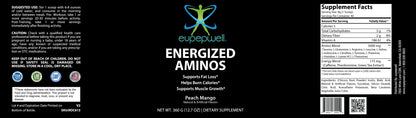 Energized Aminos Peach Mango 360g – 40 serv.