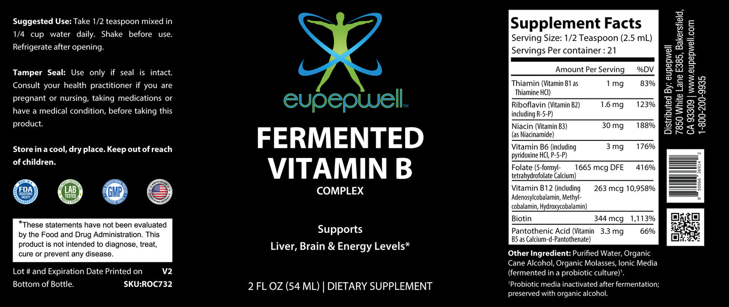 Fermented Vitamin B Complex 2 fl oz