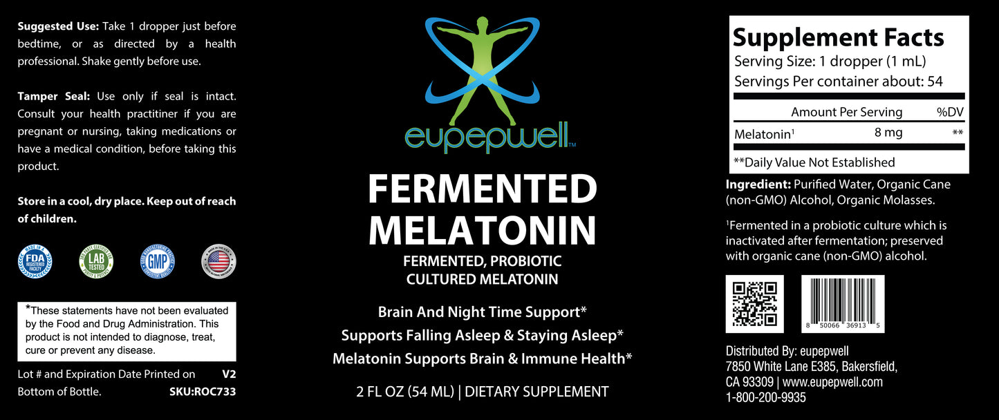 Fermented Melatonin 2 fl oz