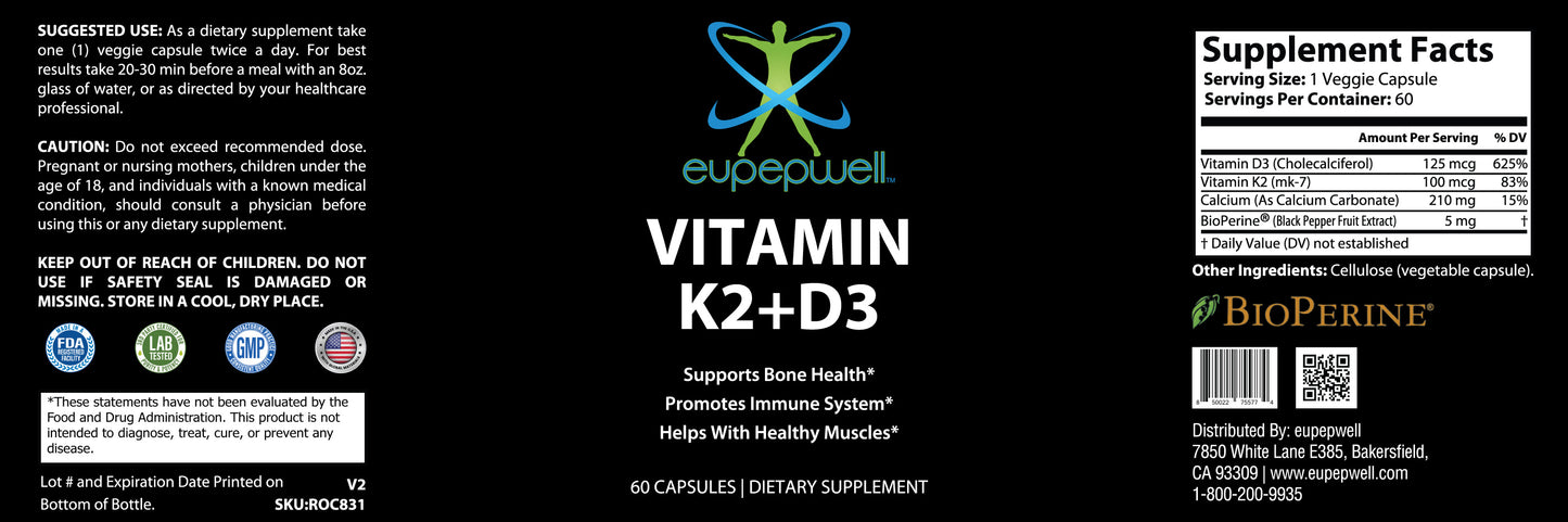 Vitamin K2+ D3