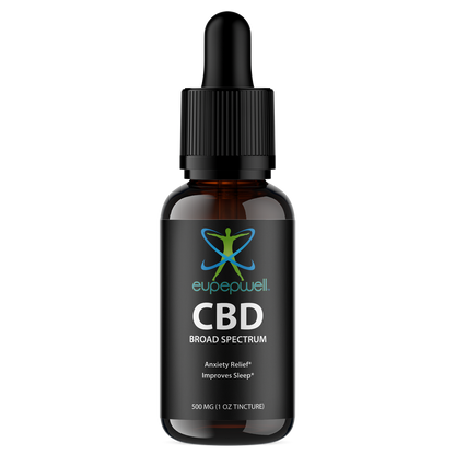 CBD Broad Spectrum (in Hemp Oil) – 500mg (1oz Tincture)