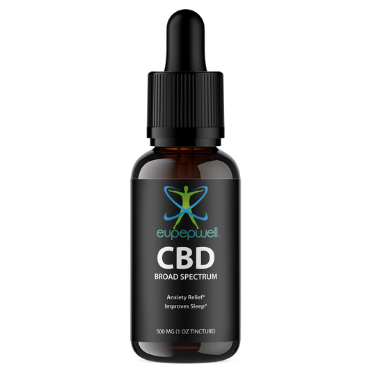 CBD Broad Spectrum (in Hemp Oil) – 500mg (1oz Tincture)