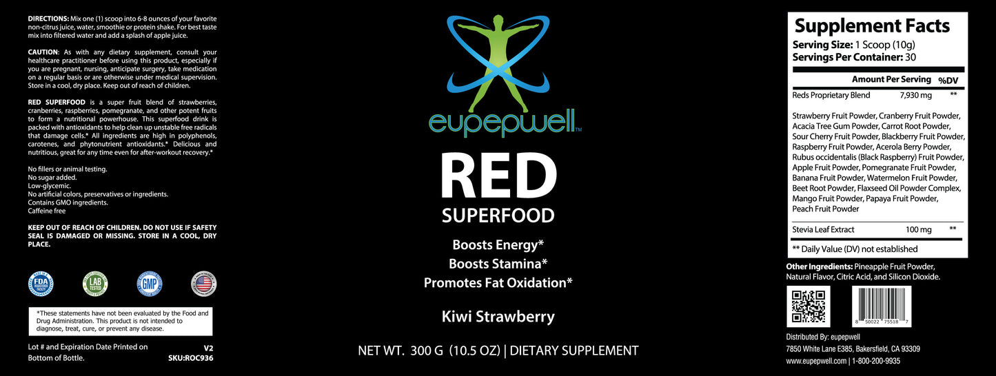 Red Superfood - Kiwi Strawberry