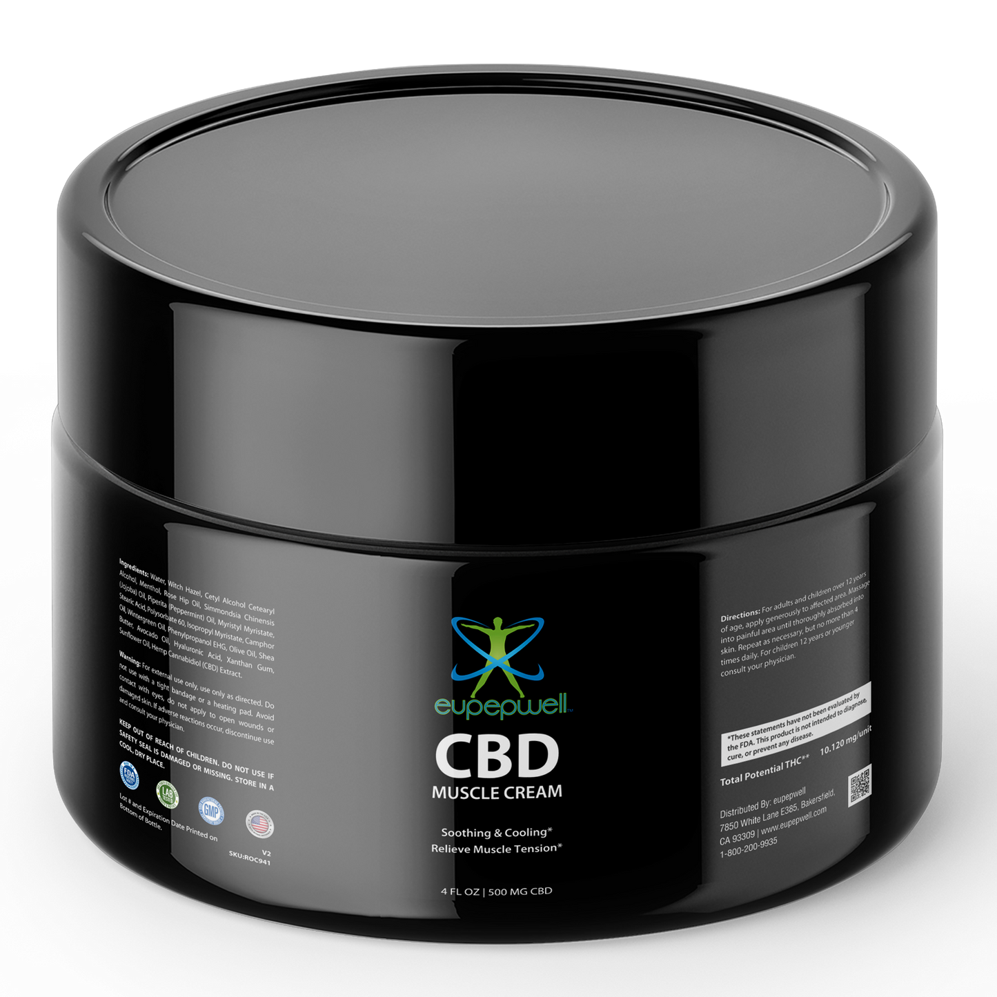 CBD Muscle Cream – Full Spectrum 500mg (4 oz)